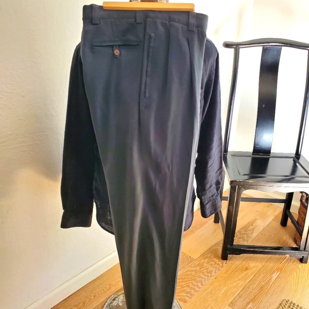 100% Silk Tommy Bahama Relax Fit Blue Pants 32/32